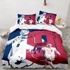 3PCS Football Player Kane  Bedding set,Ideal for1pc Duvet Cover And 2pcs Pillowcases Perfect for Christmas gift,Ideal for Bedroom, Dormitory