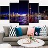 5Pcs Toronto Skyline Wall Art Poster HD Print Home Decor Paintings Pictures No Framed 5 Panel Room Decor Modern 5 Pieces Canvas