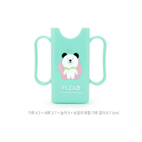 Flexa Milk Case Blue Lion + Mini Pack Mint + Cheese Case Mint Lion + Straw 60p, Mixed Colors, 1 Set