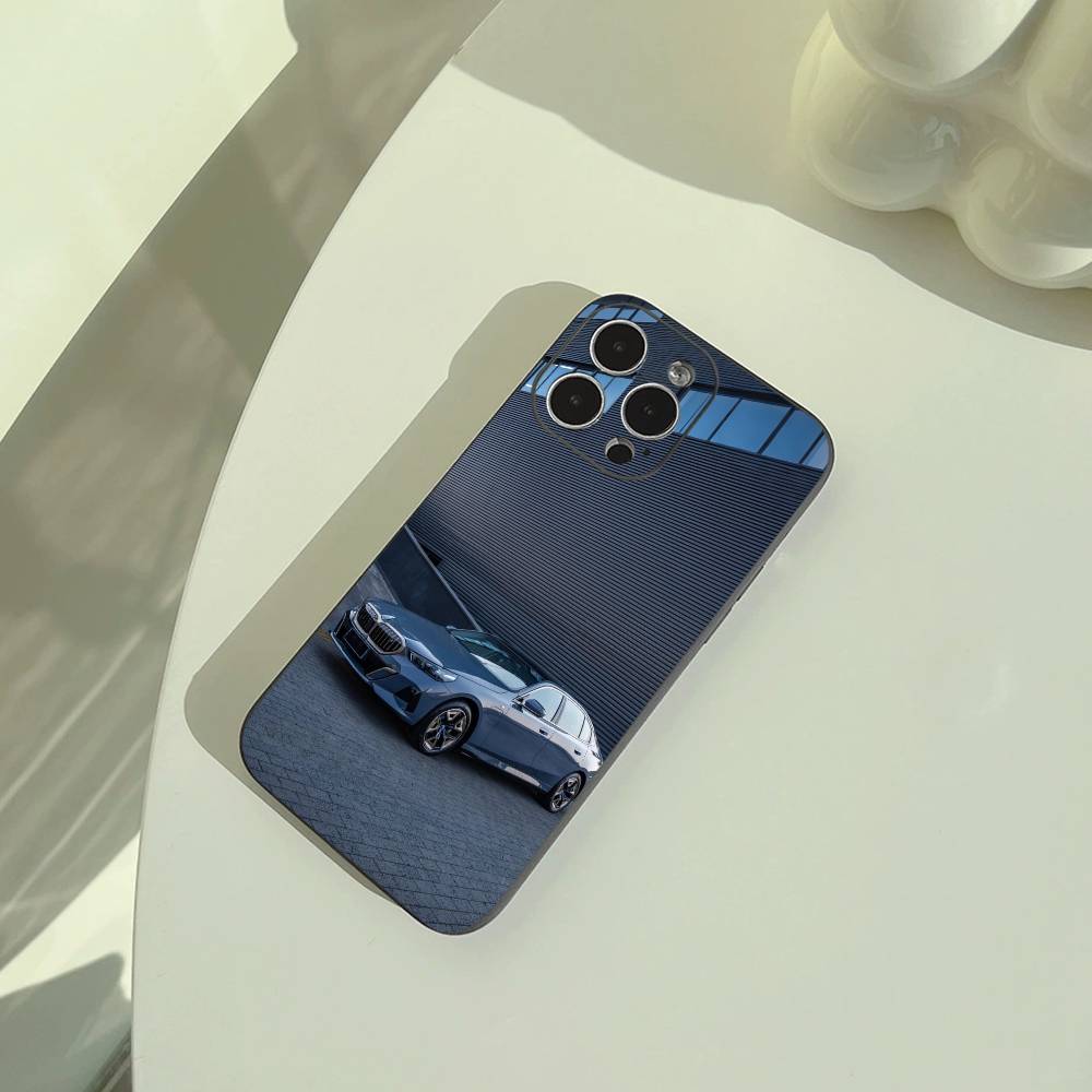 Car-B-W-5 Series-M5 Phone Case For iPhone 17,16,15,14,13,12,11 Pro Max,16/15/14Plus,XS Soft Black Cover