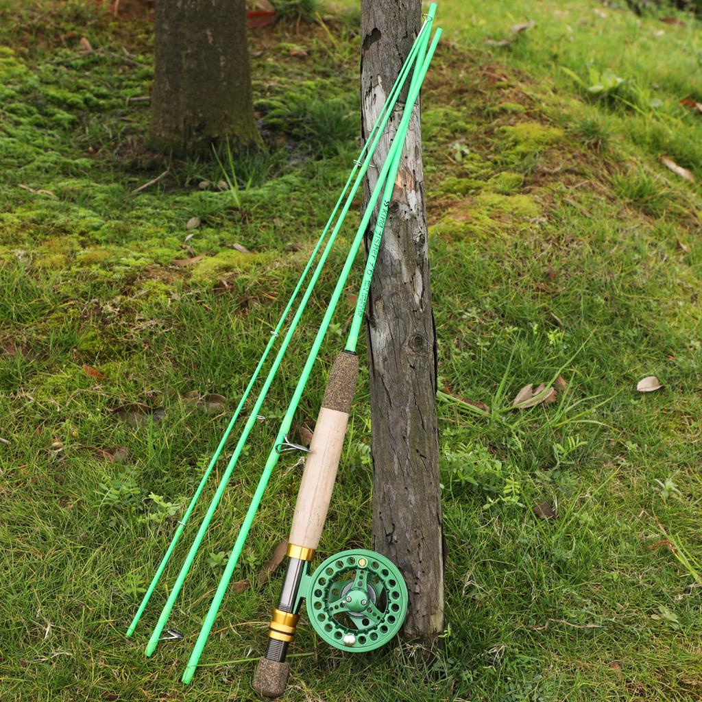 SOUGAYILANG Flying Fishing Set Carbon Fiber Fly Fishing Rod and CNC Machined Metal Fishing Reel