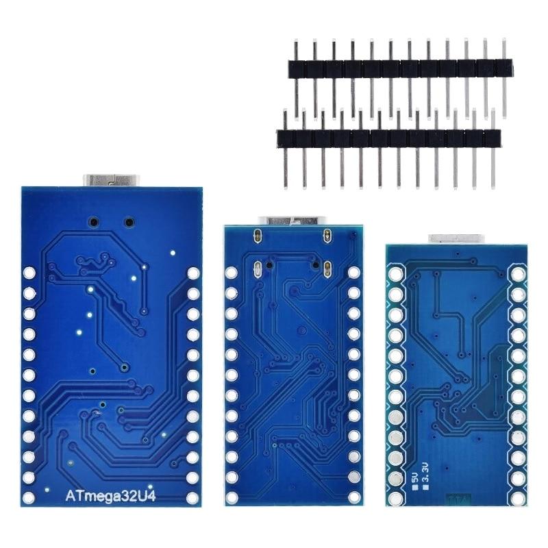 Оригинальный чип Pro Micro ATmega32U4 5 В 16 МГц, замена ATmega328 для Arduino Pro Mini с 2-рядным контактным разъемом для Leonardo UNO R3