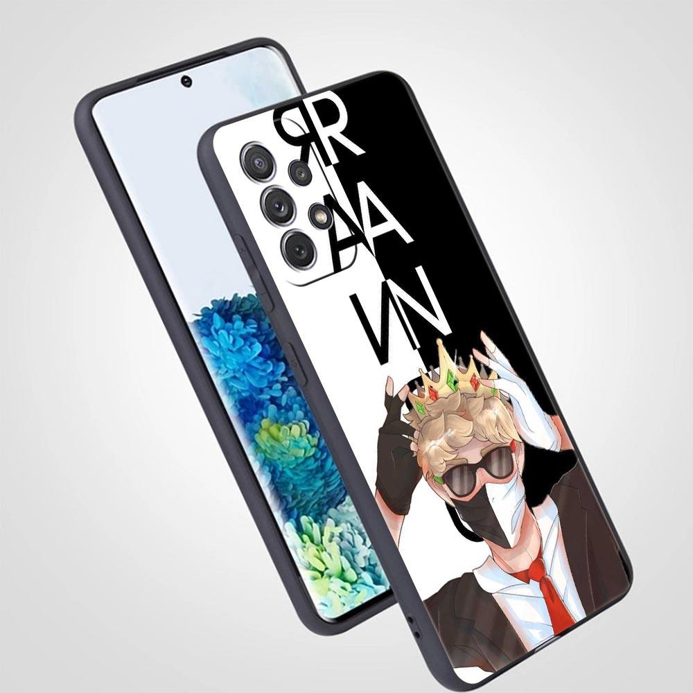Забавный чехол Ranboo Dream SMP для телефона Samsung Galaxy A13 A51 A71 A21S A12 A11 A31 A41 A23 A53 A73 A52 A32 5G A03S A01 Мягкий чехол