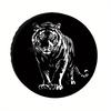 Aggressive Tiger Graphic Spare Tire Cover Heavy-Duty Polyester Off-Road