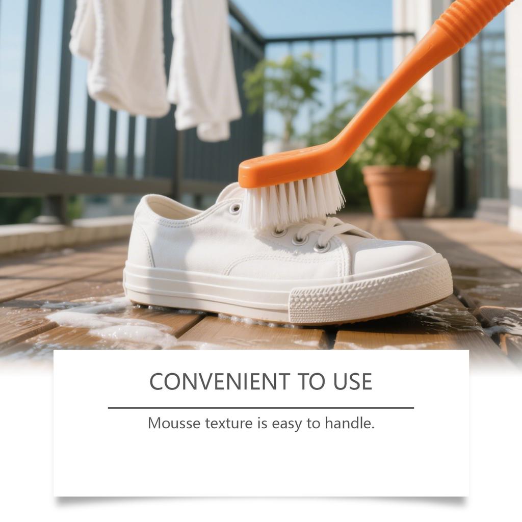 Пена для чистки обуви может удалить грязь, не повреждая обувь, а пенообразная текстура сохраняет верх обуви чистым, 100 мл