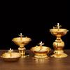 Dimmable Lamp Holder Alloy Oil Lamp Dish Cooking Oil Lamp Butter Lamp Home Worship Ever-burning Lamps for Indoor Use