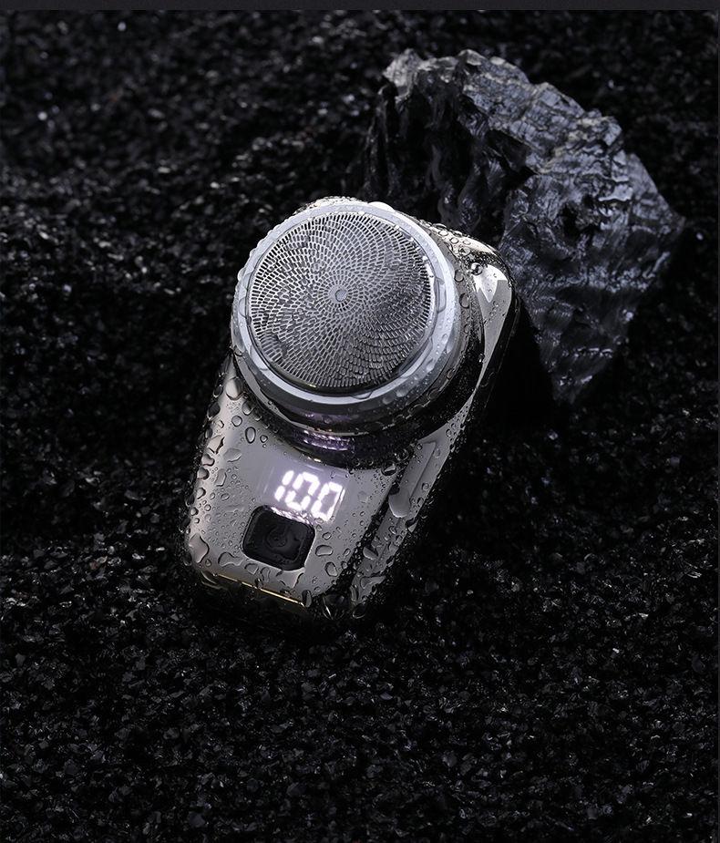 Новая водонепроницаемая перезаряжаемая мини-мужская карманная машинка с 3 ножами, маленькая стальная электробритва для мужчин