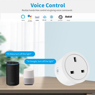 Tuya WiFi 16A UK Smart Plug Мини-умная розетка Дистанционное голосовое управление с монитором энергопотребления Таймер Умный дом Google Home Alexa