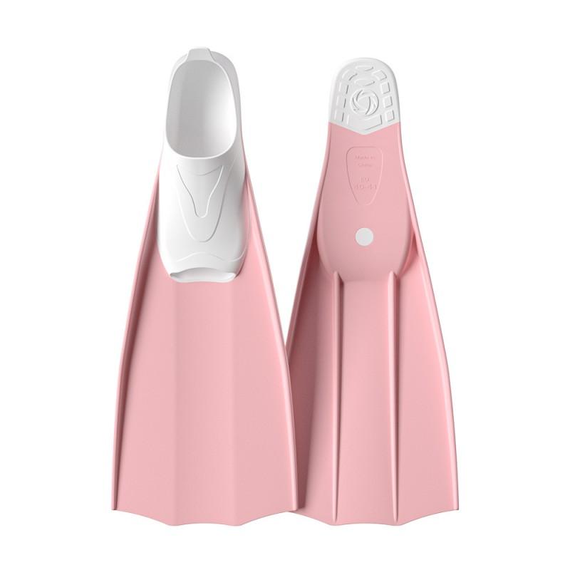 Adult Freediving Fin Open-Heel Long Blade Training Fins Scuba Snorkeling Swimming TPE Material