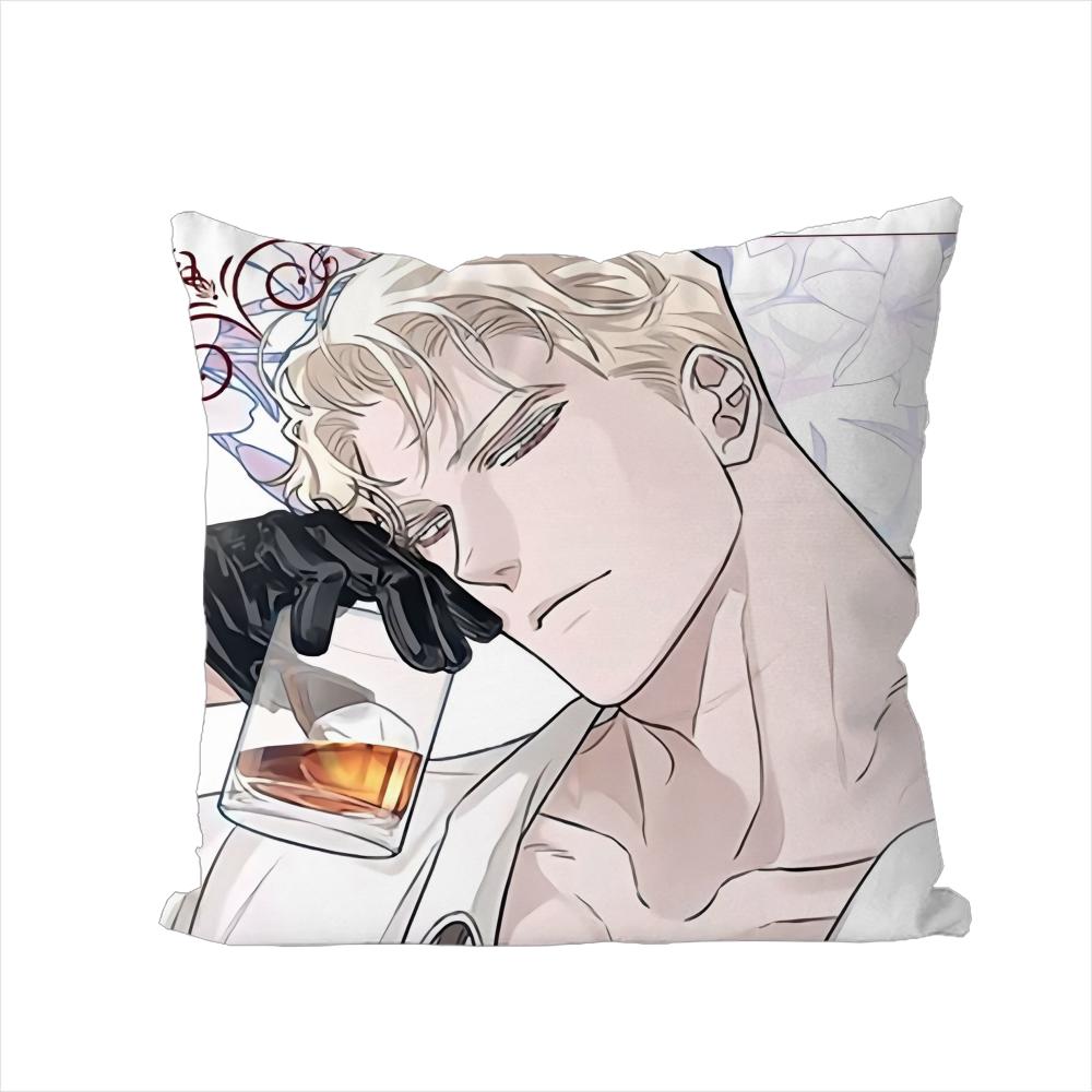 Чехол для подушки BL Mmanhwa для автомобиля, дивана, декоративный для дома, двусторонний принт, плюшевая квадратная декоративная подушка, чехол