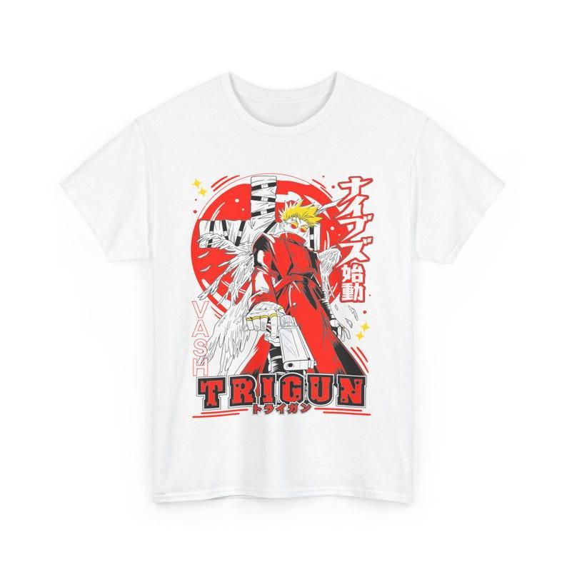 2026 Summer Hot Sale Anime Trigun Vash The Stampede Graphic T-shirt Men Women Streetwear Oversized T Shirt Breathable Streetwear Casual Tee