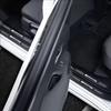 1/4/5Pcs Car Door Sill Scuff Plate Decor Carbon Fiber Stickers  For Mercedes O8 AMG A B C E G CLA GLA W211 W214 W205 W203W204 YT8