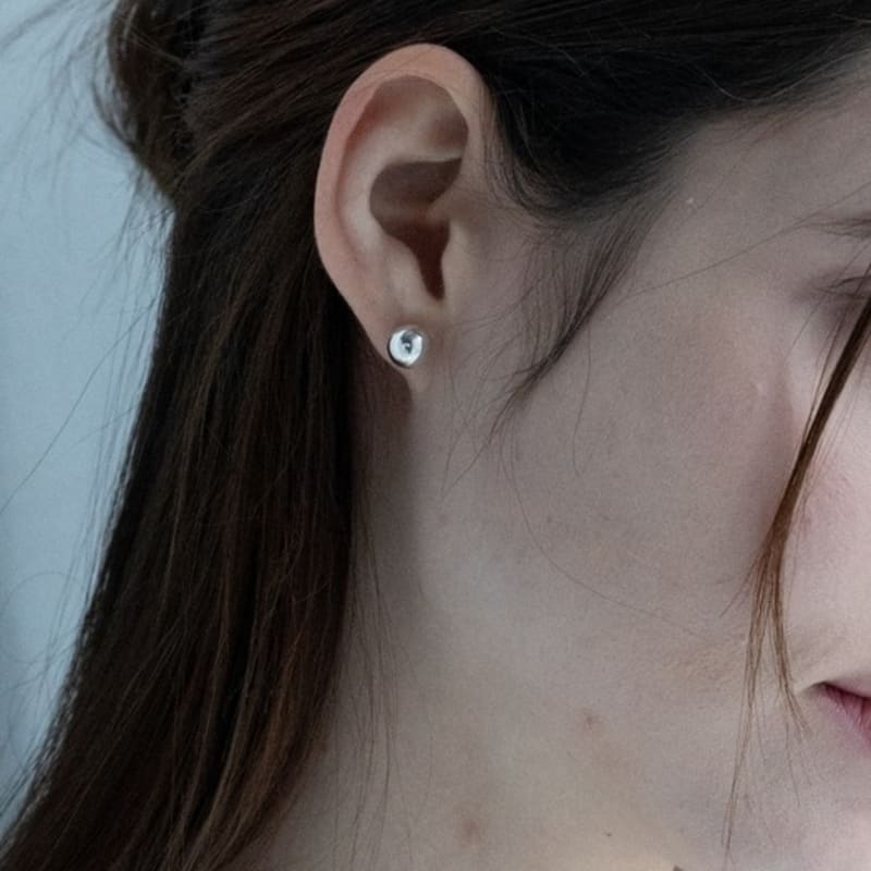 BEFORE MOONRISE [Silver 925] Full Moon Earrings SE211 - 3sizes