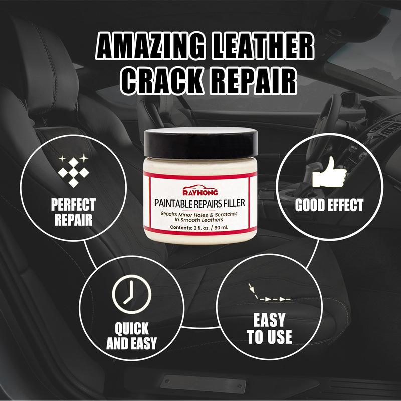 60ml Leather Filling Paste | Car Seat Repair | Cracks, Burns & Holes Restoration