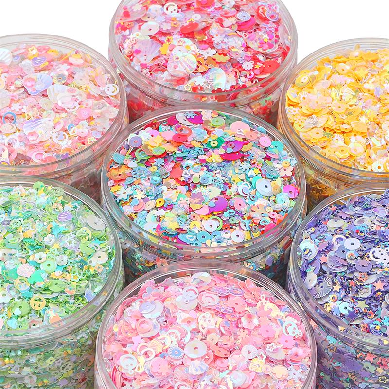 20g/Bag Mixed Shapes Loose Sequins for Nail Decoration Art Craft DIY Scrapbooking Garment Sewing Accessories