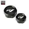 Motorcycle Accessories CNC Aluminum Rear & Front Brake Fluid Reservoir Cap Cylinder cover For YAMAHA YZFR1 YZF R1 2012- 2018