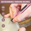 Электрическая гравировальная ручка, перезаряжаемая гравировальная дрель, машина для ювелирных изделий, стекла, деревообработки, мини-шлифовальный станок, беспроводной вращающийся инструмент