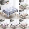 Floral Tablecloth Home Decor Stain Resistant Waterproof Table Decoration Rectangular Kitchen Fireplace Countertop