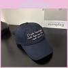 Simple Solid Color Letter Embroidery Women Casual Sunshade Baseball Caps For All Seasons