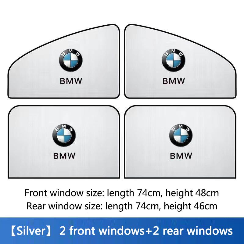 4Pcs Car Window Sun Shade Cover Visor UV Protection Shield For BMW 1 3 5 7 Series X1 X3 X5 G30 G20 G11 F10 F34 E46 E87 Accessory pzcr42