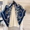 NINA SOLOR Saddle Bouquet Silk Scarf