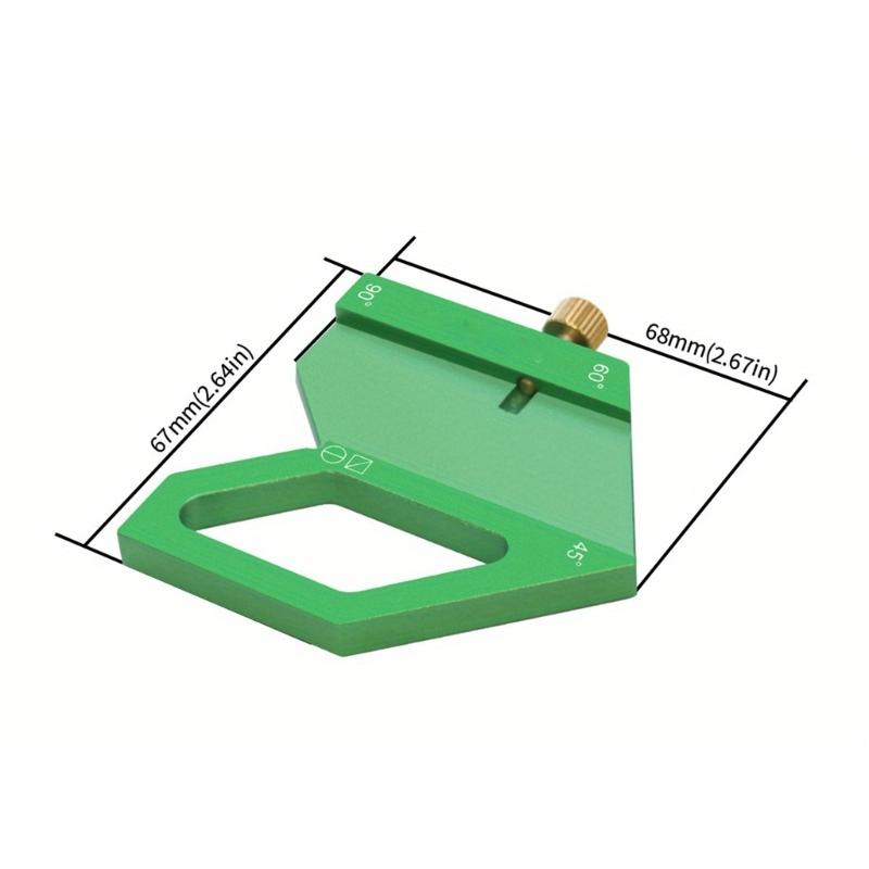 Столярный Деревообрабатывающий Угольник Алюминиевый Позиционирующий Блок Центроискатель Углы 45/60/90 градусов Разметочный Инструмент Линейка