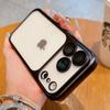 Новый матовый прозрачный чехол для телефона для 17 Pro Max 17 Pro Air Покрытие с гальваническим покрытием Рамка Пленка-защита для объектива Защита от падения Жесткая прозрачная крышка