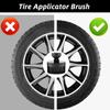 High-Density Car Tire Brush with Stand Tire Shine Brush  for Tire Polish Wax Care