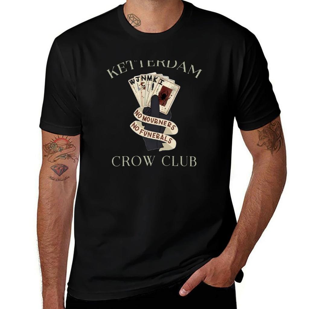 Six Of Crows Ketterdam Crow Club Tshirt Basic Plain Tee For Spring And Summer