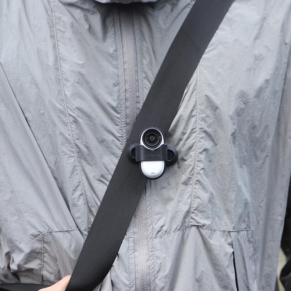 Спортивный держатель камеры для Insta360 GO3S Backpack Clip 360. Подставка Крокодил Камера Спорт GO3 Rot X9W1