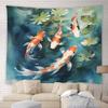 Boho Ocean Fish Koi Fish Art Design Tapestry Room Decoration Home Decor Bedroom Wall Hanging Fabric