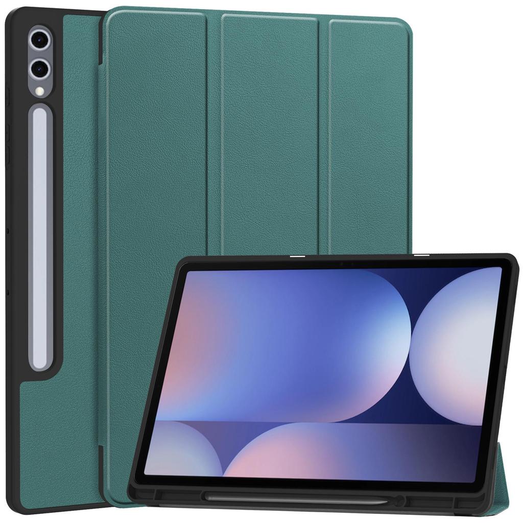 Чехол для планшета Samsung Galaxy Tab S10+ Plus / S9+ Plus 12,4'' дюйма, тонкий чехол Folio, легкий жесткий защитный чехол с многоугольной подставкой
