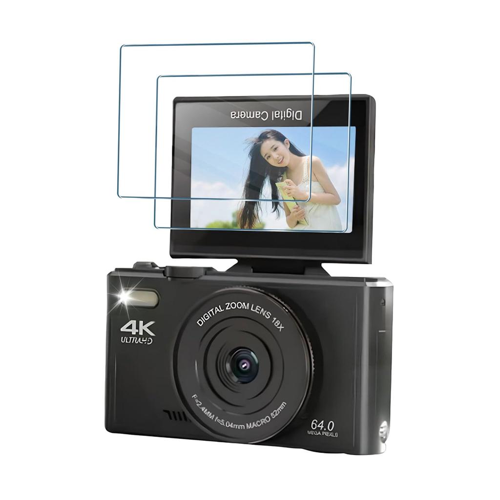 For Funtto Digital Camera Film Protective Film High Transparency 9H Hardness Shockproof Shatterproof Automatic Adsorption Ultra Thin Easy To Apply