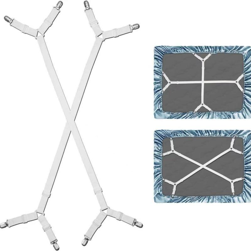 Adjustable Elastic Suspenders Gripper Bed Sheet Belt Fixator Sofa Covers Holder Blanket Mattress Straps Clip