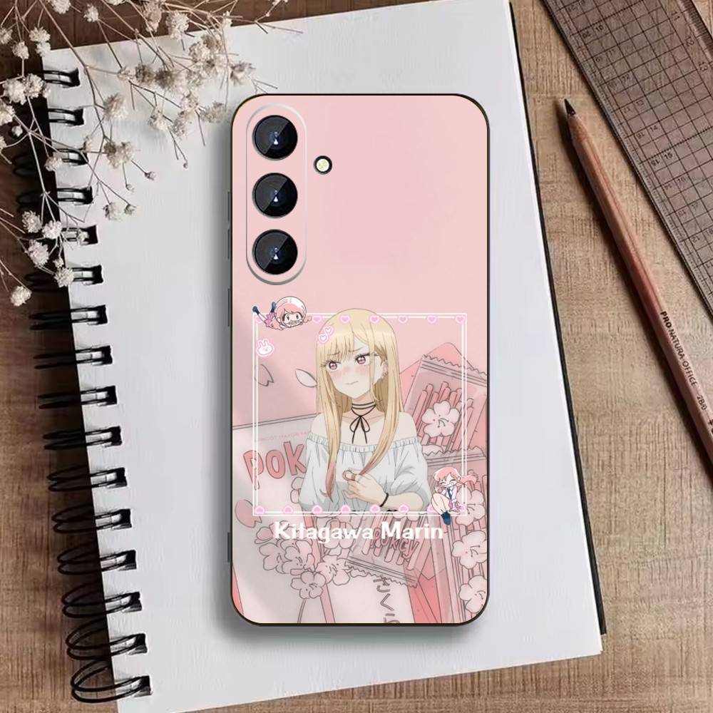 S-Darling Марин Китагава Цветной Серебристый Чехол Для Телефона Samsung Galaxy A73,A72,A71,A70,A52,A51 Другие Мягкий Черный Чехол