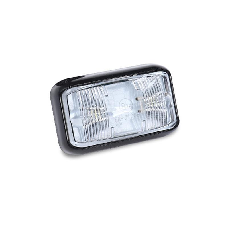 Waterproof Amber & Red LED 12V/24V 2LED Car Truck Lorry Side Clearance Marker Trailer Light Rear Tail Side Lamp External Light