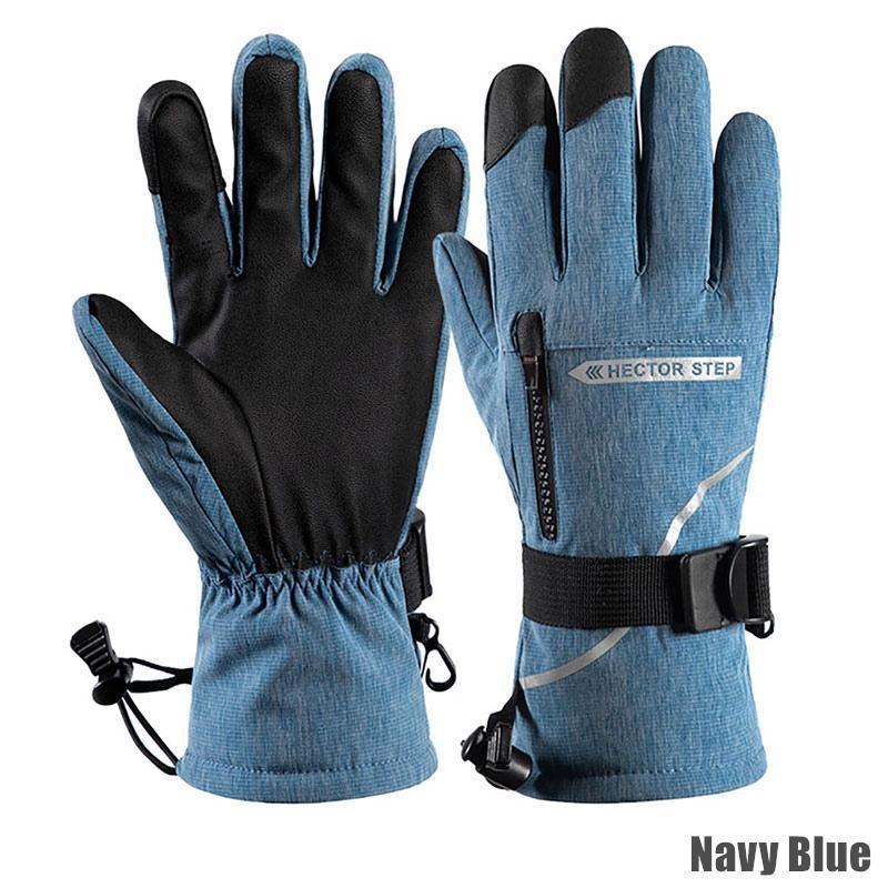 Унисекс ветрозащитные теплые зимние лыжные перчатки водонепроницаемые флисовые перчатки для сенсорных экранов нескользящие перчатки для сноуборда снегоходов на открытом воздухе походные перчатки