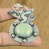 Natural Aquateen Gemstone Pendant 925 Sterling Silver Indian Jewelry For Women