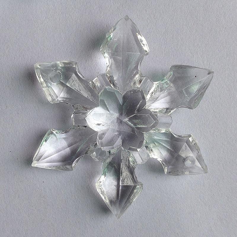 10 шт. Прозрачные снежинки Подвески на елку Рождественские украшения для вечеринки Фестивальное украшение KTY