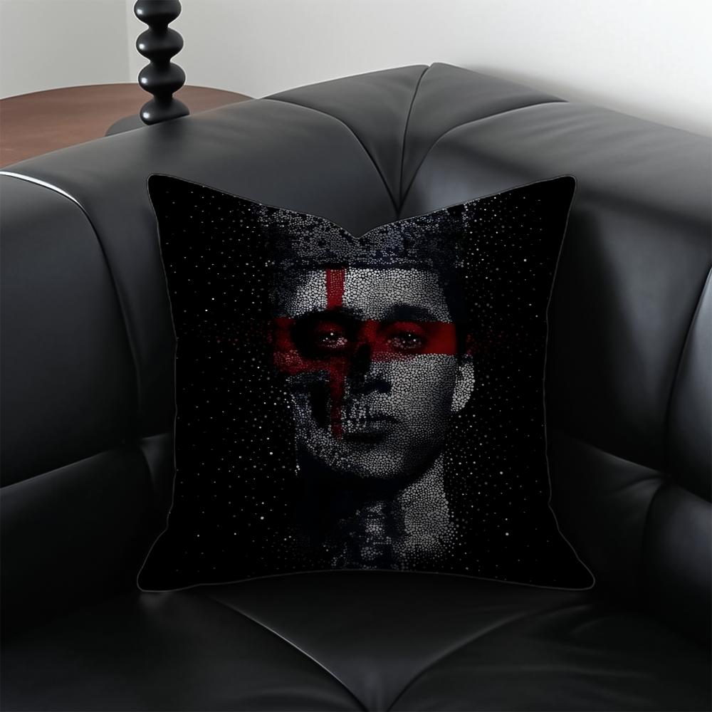 Logo CCanserbero Singer Star Cushion Cover Pillow Case Antidustmite Invisible zipper silky plush cushion
