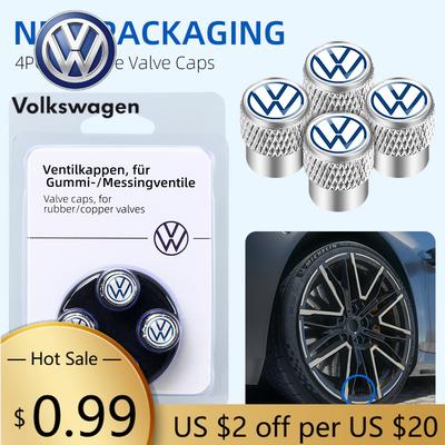 Для VOLKSWAGEN VW 4 шт. Колпачки на ниппель колеса автомобиля Для Volkswagen VW Golf 4 5 6 7 Jetta Polo Caddy GTI Bora MK7 Beetle Passat b6