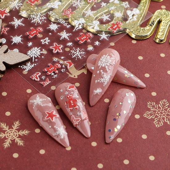 Модная наклейка для дизайна ногтей 5D стереоскопические аксессуары DIY маникюр