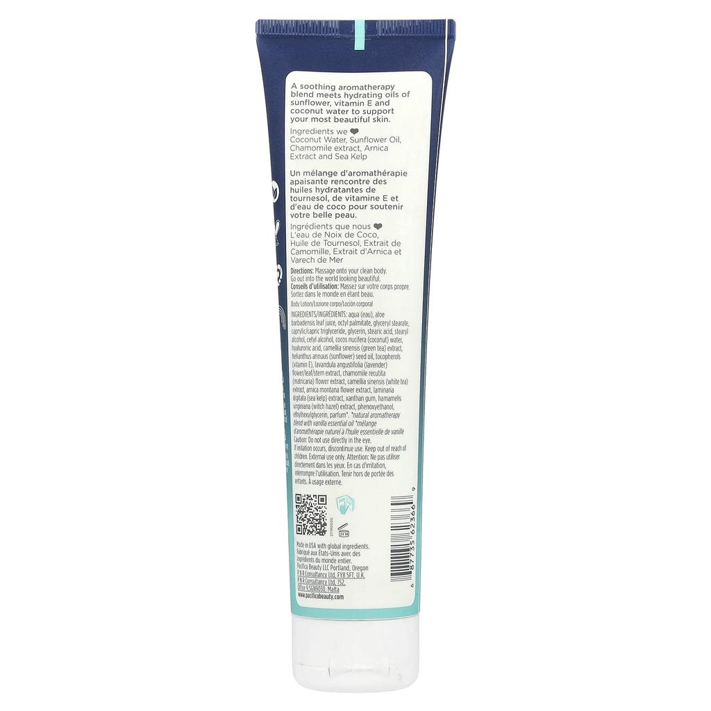 Pacifica Кокосовый крем, лосьон для тела, кокос и ваниль, 5 жидких унций (147 мл)