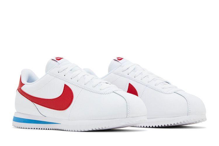 Женские кроссовки Nike Cortez Forrest Gump (2024) (Женский) Белый/Университетский красный/Университетский синий
