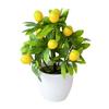 Simulation Lemon Bonsai Non-fading Decorative Easy Care Practical Artificial Potted Plant Living Room Ornament for Hotel
