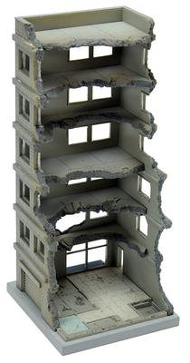 TOMYTEC GeoColle Combat Series DCM02 Разрушенное здание A окрашенная пластиковая модель 311850 1/144