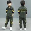 Весна Осень Костюмы для мальчиков Пальто + Брюки 2 шт./Компл. Детская Подростковая Верхняя одежда Спортивный Школьный Костюм
