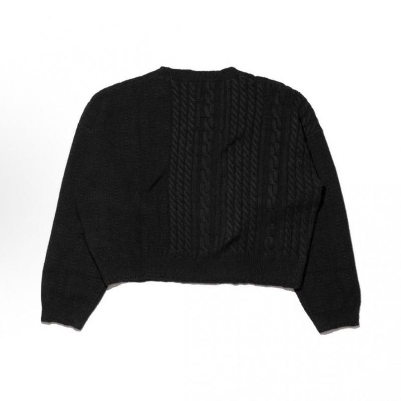 Mens Oversized Knit Sweater With Twisted Cable Cotton Blend Loose Fit Warm Breathable Long Sleeve Fall