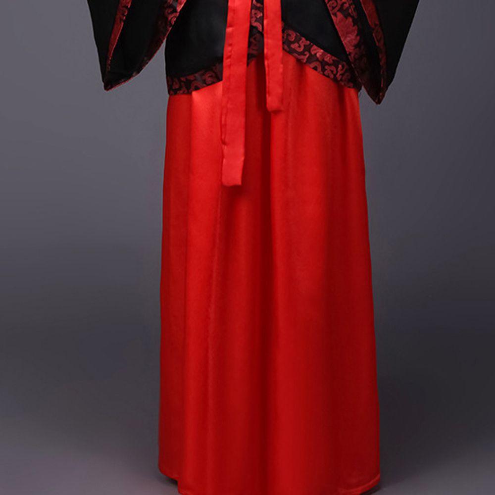 Лоскутное длинное платье ханьфу с длинными рукавами китайские традиционные костюмы китайский костюм Тан косплей