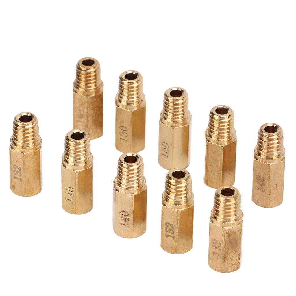 10 шт. комплект главного жиклера карбюратора 130 132 135 138 140 142 145 148 150 152 замена для Keihin